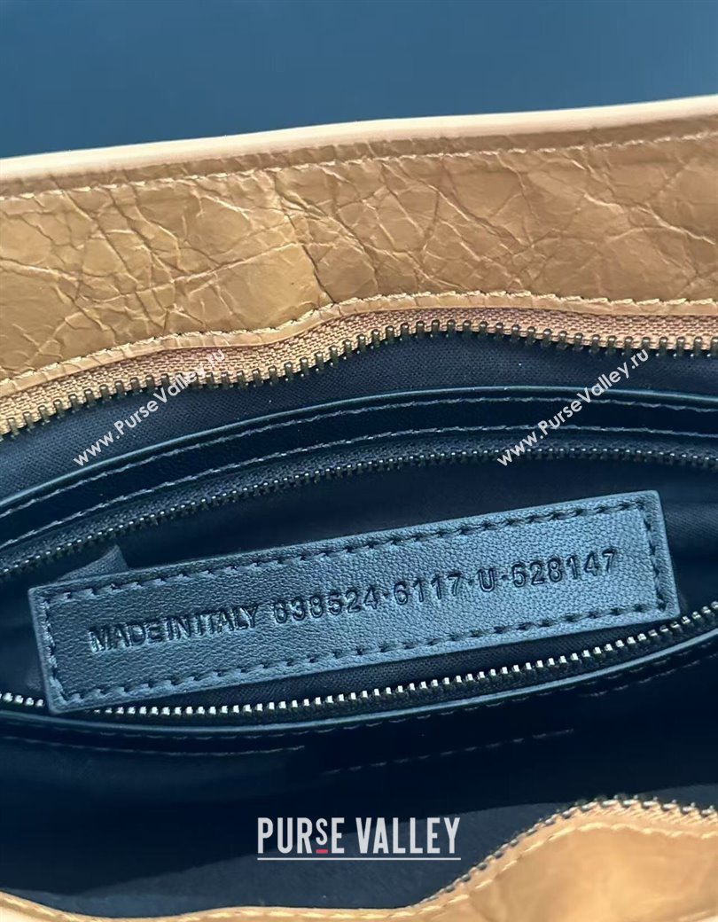 Balenciaga Le City Mini Bag in Camel Brown Arena Storico lambskin leather 2025 0926 (JM-250926111)