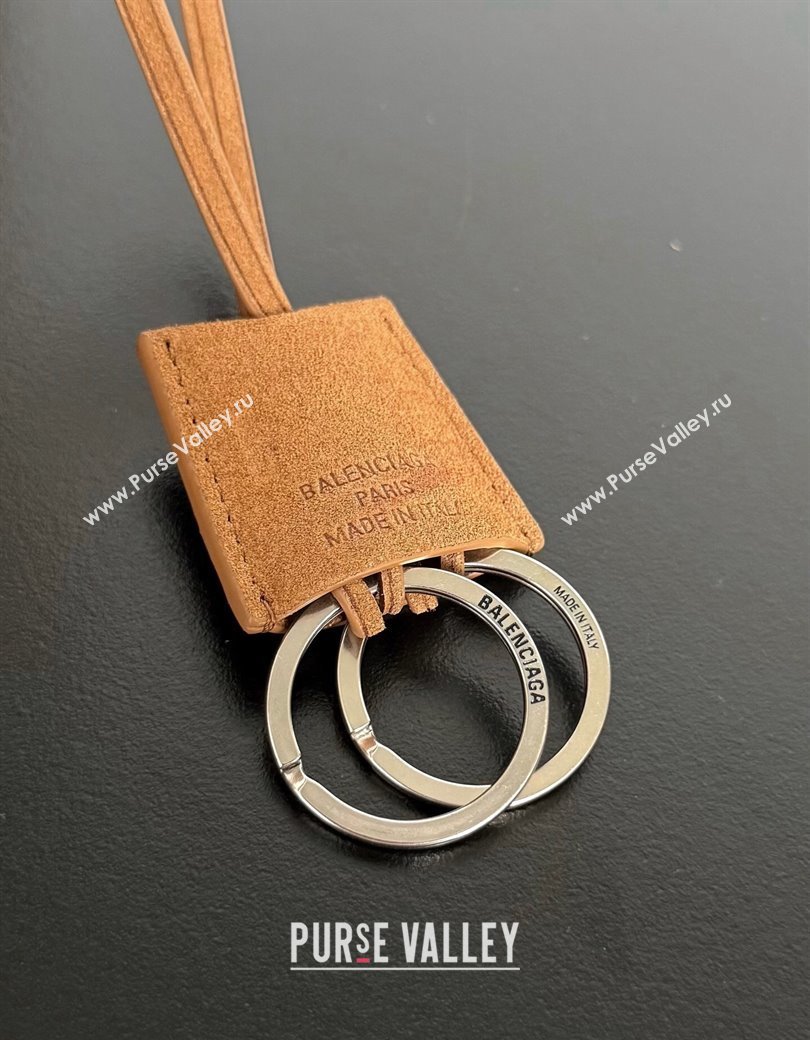 Balenciaga Rodeo Medium Handbag in light brown suede, aged-silver hardware 2025 78972 (JM-250926095)