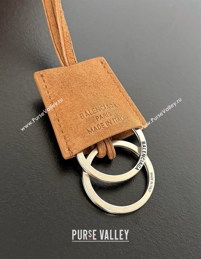Balenciaga Rodeo Large Handbag in light brown suede, aged-silver hardware 2025 78972 (JM-250926096)