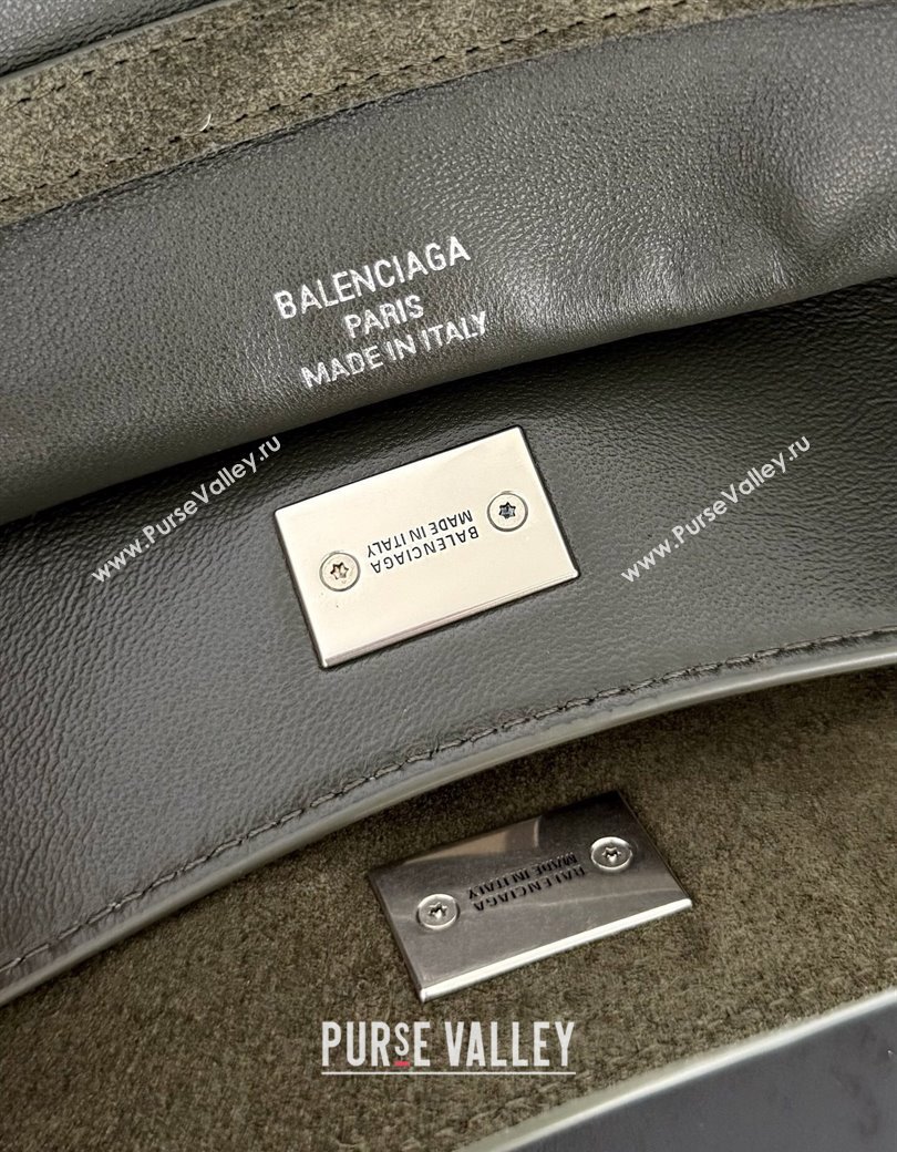 Balenciaga Rodeo Small Handbag in green suede, aged-silver hardware 2025 78972 (JM-250926098)