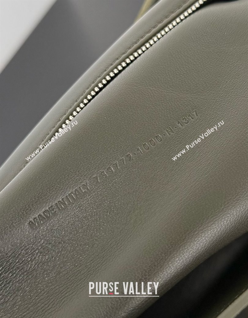 Balenciaga Rodeo Medium Handbag in green suede, aged-silver hardware 2025 78972 (JM-250926099)