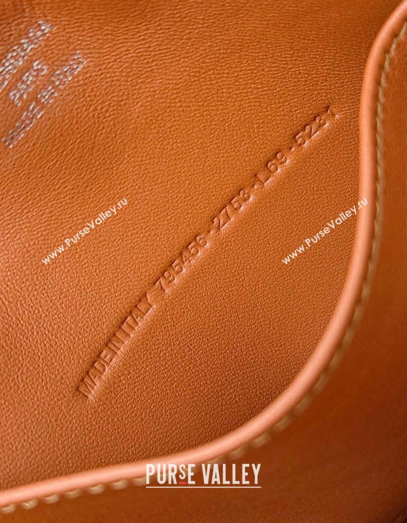 Balenciaga Rodeo Mini Handbag in brown yellow smooth calfskin, aged-silver hardware 2025 78972 (JM-250926101)