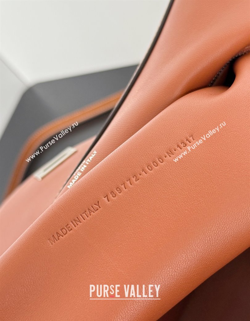 Balenciaga Rodeo Medium Handbag in brown yellow smooth calfskin, aged-silver hardware 2025 78972 (JM-250926103)