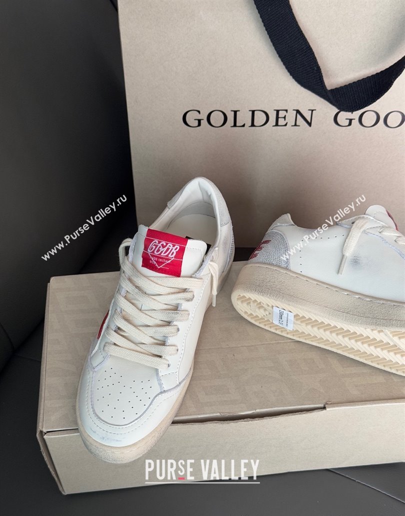 Golden Goose Women Ball Star with red leather star and red strass lettering 2025 0429 (MD-250429042)