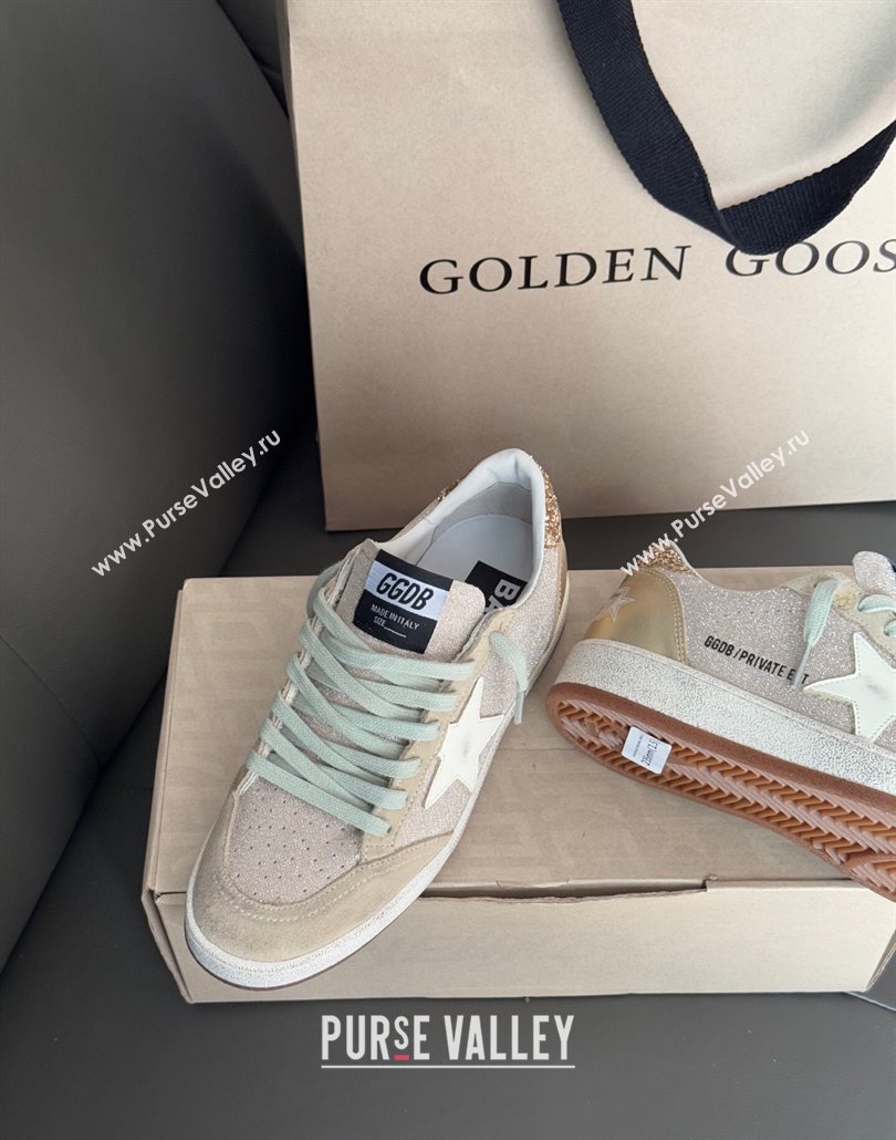 Golden Goose Women Ball Star Sneakers in Glitters with White Star 2025 0429 (MD-250429043)