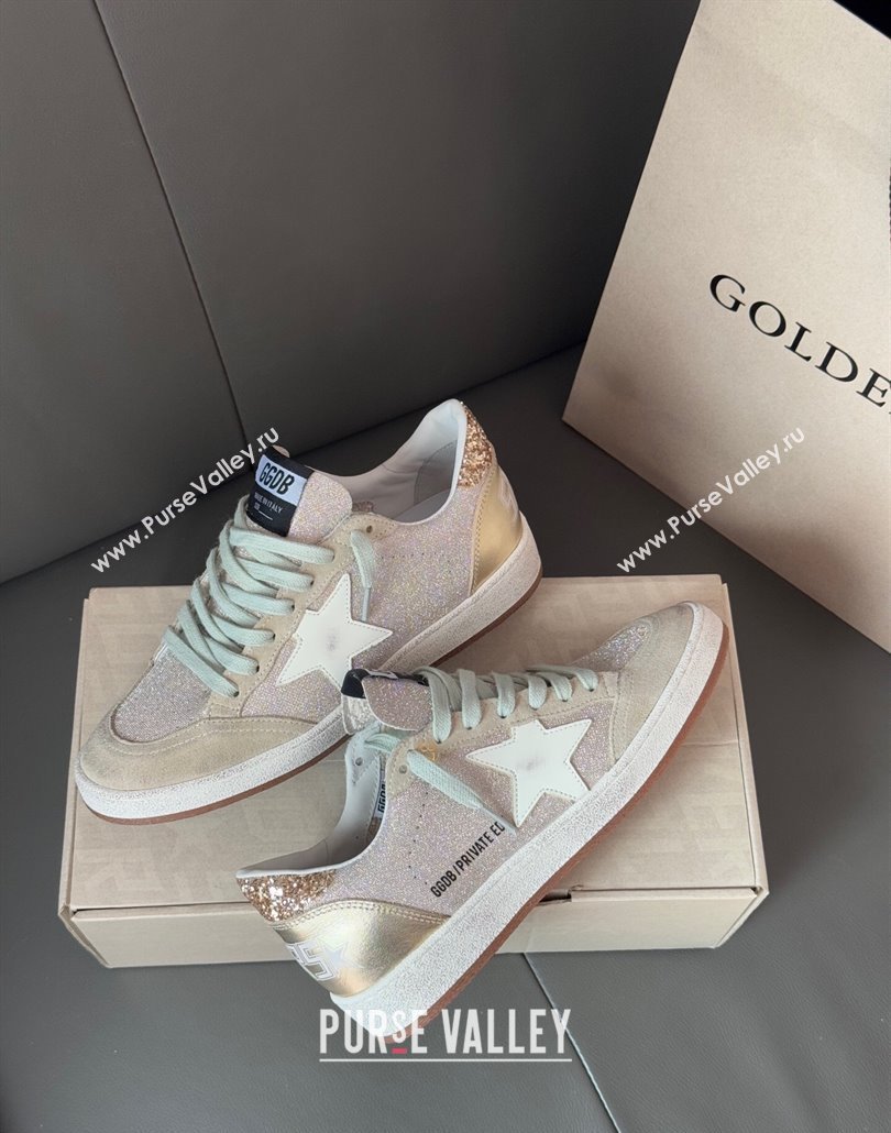 Golden Goose Women Ball Star Sneakers in Glitters with White Star 2025 0429 (MD-250429043)