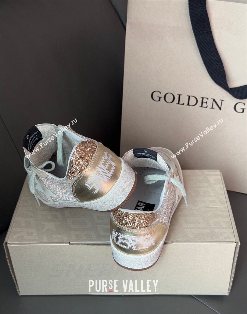Golden Goose Women Ball Star Sneakers in Glitters with White Star 2025 0429 (MD-250429043)