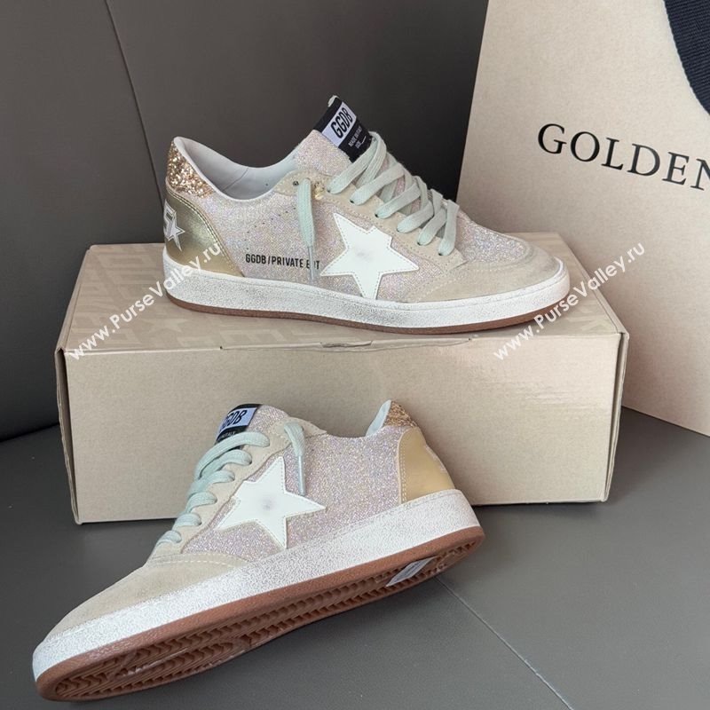 Golden Goose Women Ball Star Sneakers in Glitters with White Star 2025 0429 (MD-250429043)