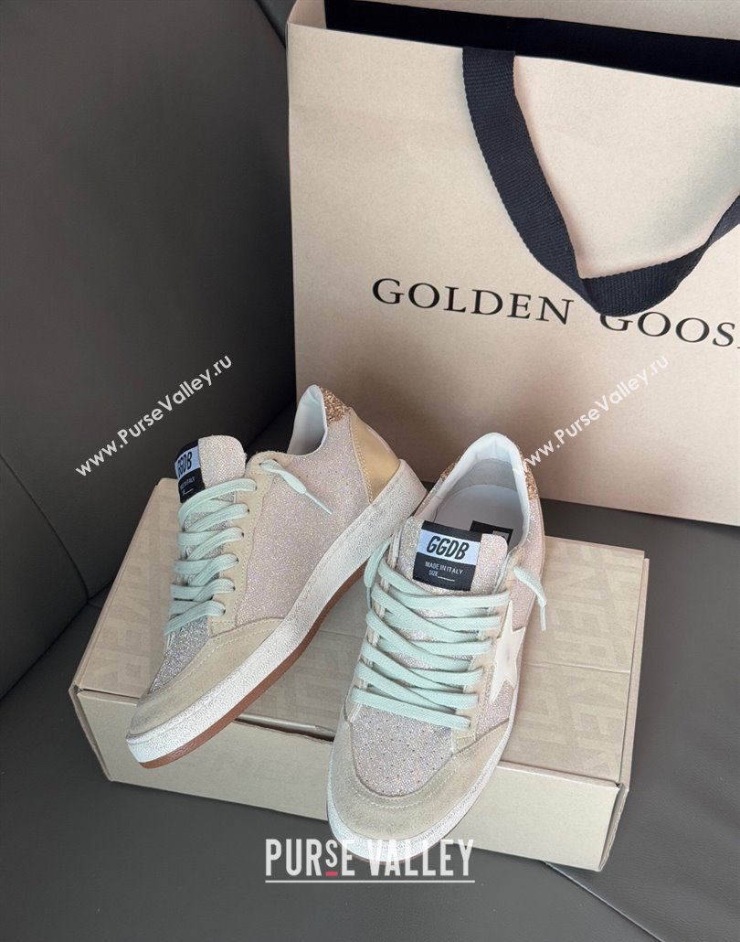 Golden Goose Women Ball Star Sneakers in Glitters with White Star 2025 0429 (MD-250429043)