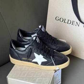 Golden Goose Women Ball Star Sneakers in Balck Leather with White Star 2025 0428 (MD-250429036)
