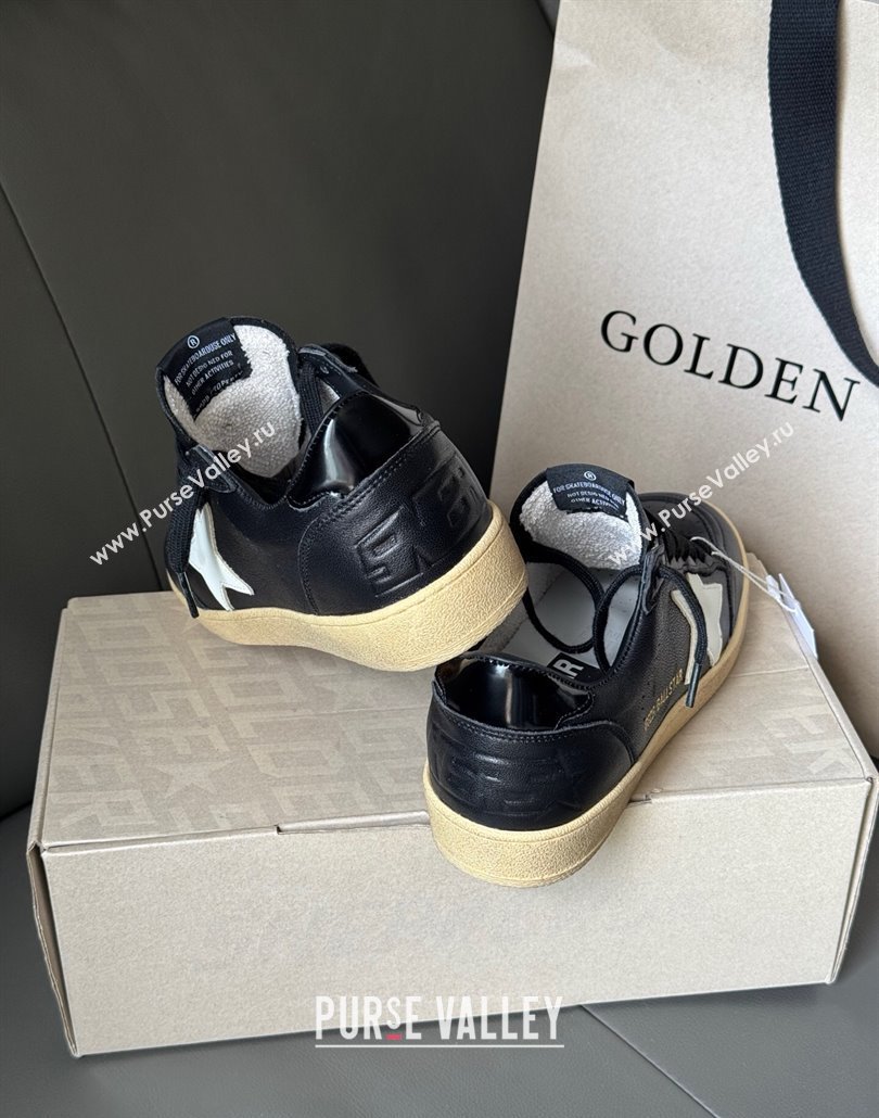 Golden Goose Women Ball Star Sneakers in Balck Leather with White Star 2025 0428 (MD-250429036)