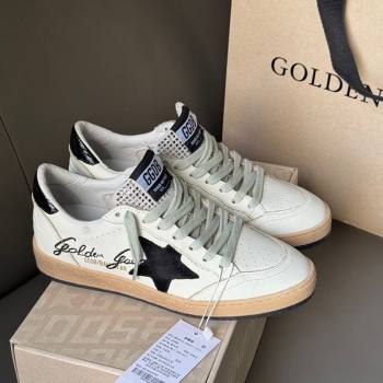 Golden Goose Women Ball Star Sneakers in white leather with signature and Strass 2025 0429 (MD-250429038)