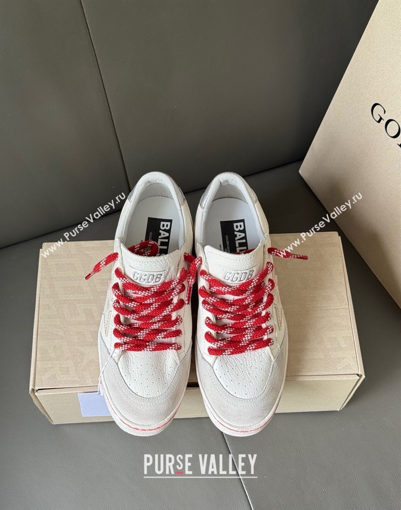 Golden Goose Women Ball Star Sneakers LTD CNY in white leather with a lived-in effect 2025 (MD-250429039)