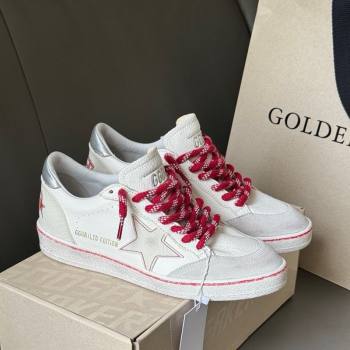 Golden Goose Women Ball Star Sneakers LTD CNY in white leather with a lived-in effect 2025 (MD-250429039)