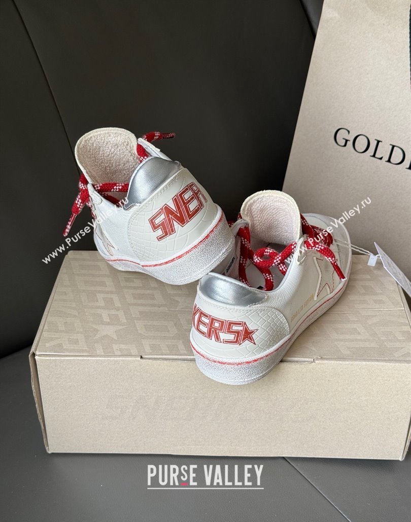Golden Goose Women Ball Star Sneakers LTD CNY in white leather with a lived-in effect 2025 (MD-250429039)