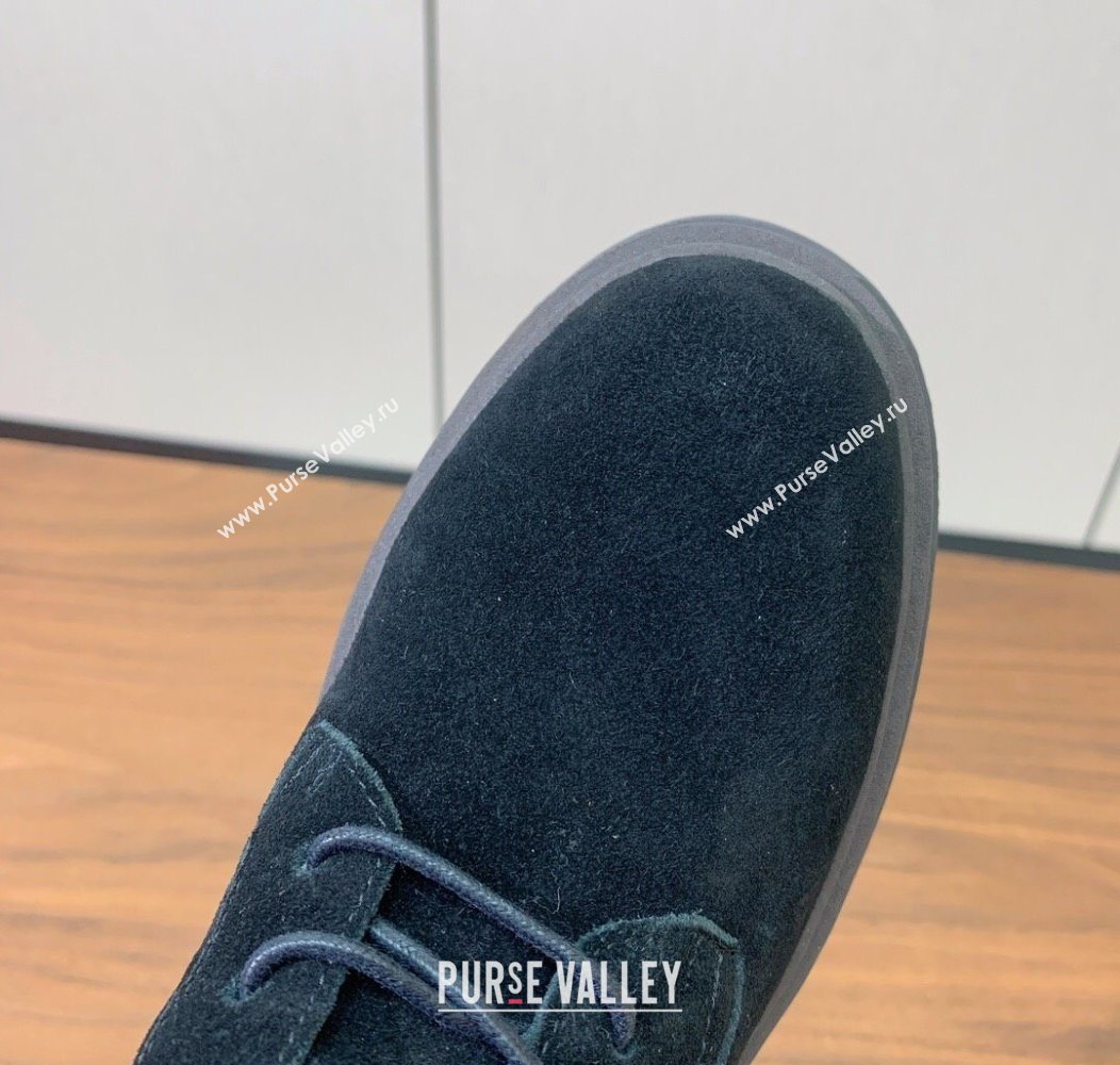 Brunello Cucinelli Suede Laced-up Ankle Boots Black 2025 BC120902 (HH-251209022)