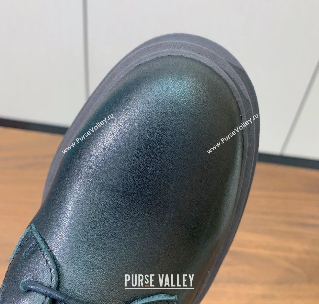 Brunello Cucinelli Leather Laced-up Ankle Boots Black 2025 BC120902 (HH-251209024)