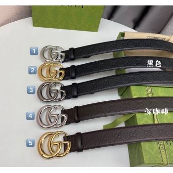 Gucci GG Leather Belt 4cm with GG Buckle 2024 040804 (99-240408085)