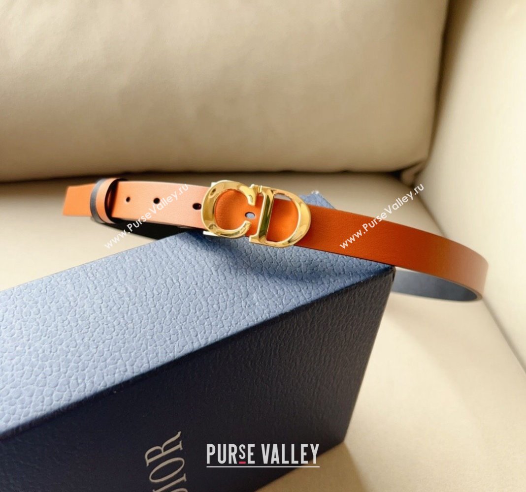 Dior 30 Montaigne Calfskin Belt 2cm with CD Buckle Brown 2024 0408 (99-240408122)