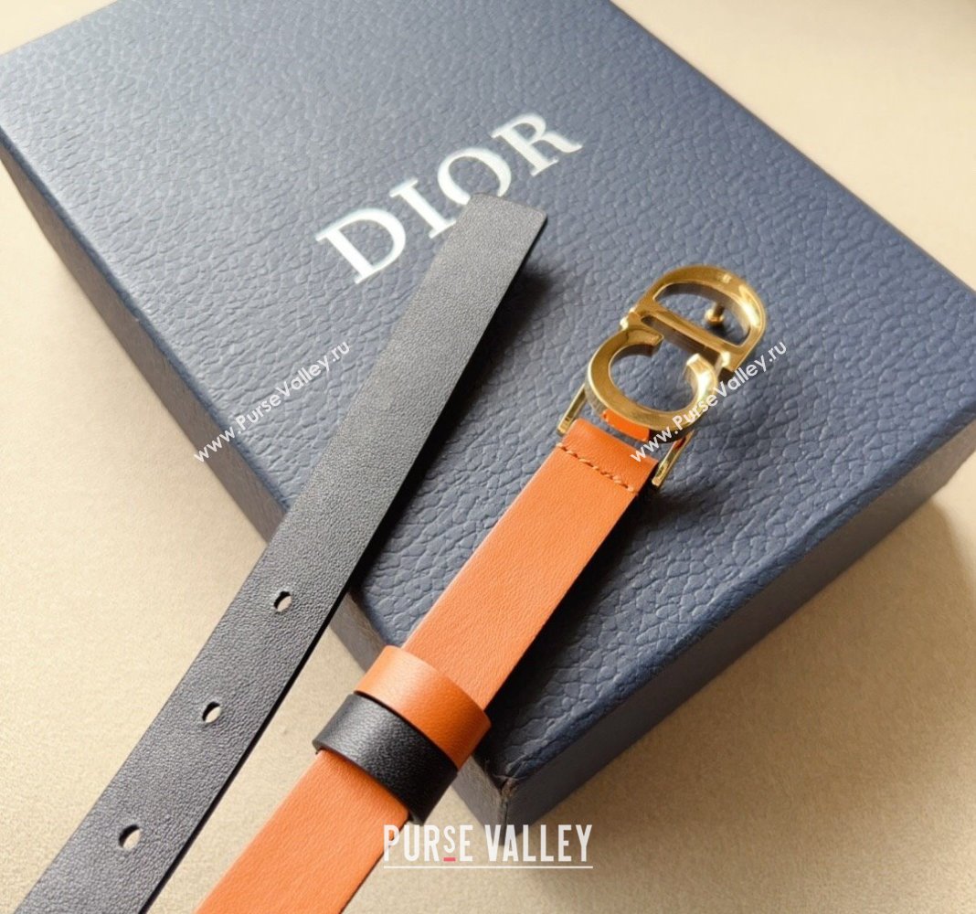 Dior 30 Montaigne Calfskin Belt 2cm with CD Buckle Brown 2024 0408 (99-240408122)