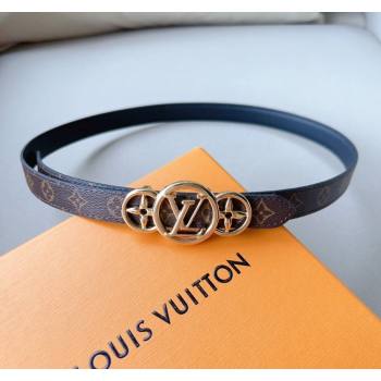 Louis Vuitton LV Trio Reversible Belt 2cm with Monogram Flower Black 2024 (99-240510059)