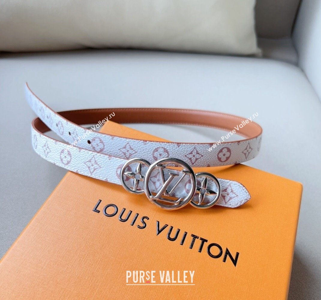 Louis Vuitton LV Trio Reversible Belt 2cm with Monogram Flower Light Brown 2024 (99-240510061)