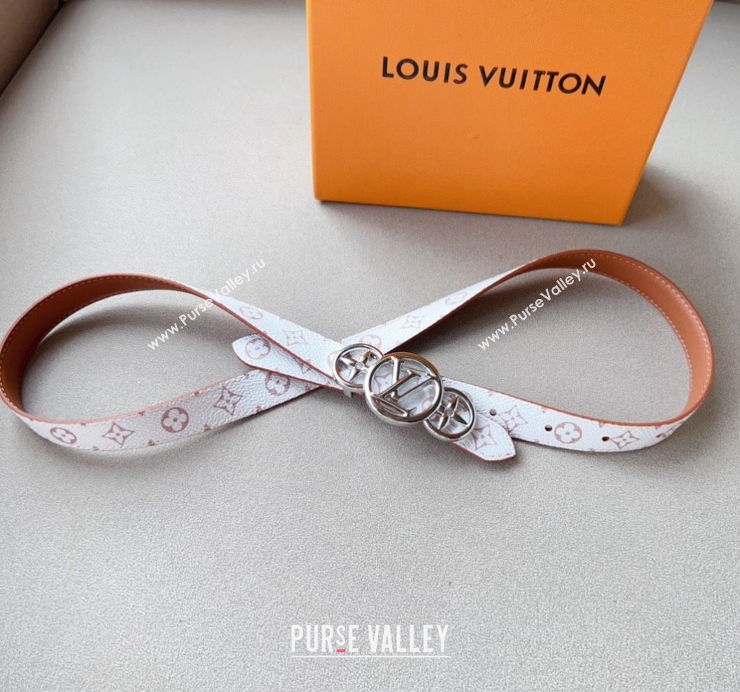 Louis Vuitton LV Trio Reversible Belt 2cm with Monogram Flower Light Brown 2024 (99-240510061)