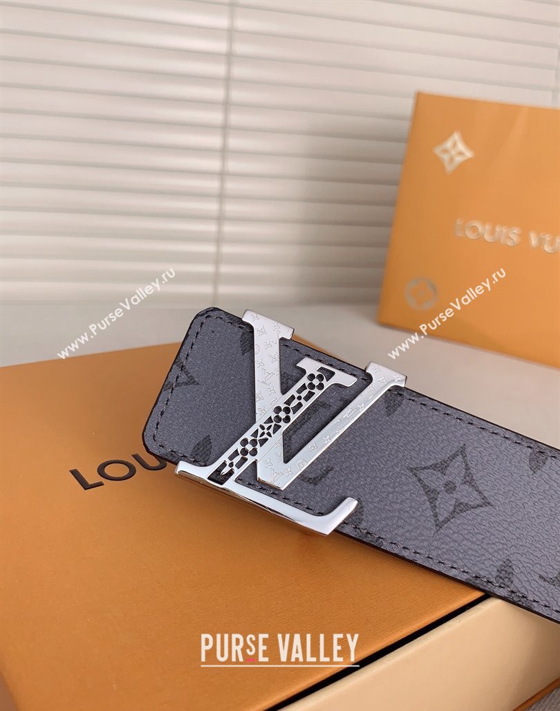 Louis Vuitton Mens Belt 4cm with LV Buckle Grey Monogram 2024 0510 (99-240510005)