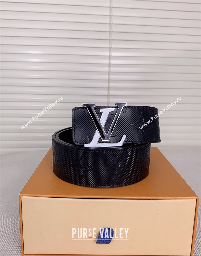 Louis Vuitton Mens Belt 4cm with LV Buckle Perforated Leather 2024 0510 (99-240510007)