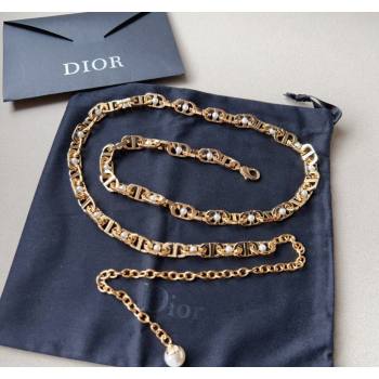 Dior CD Chain Belt with Pearls 2024 0510 (99-240510093)