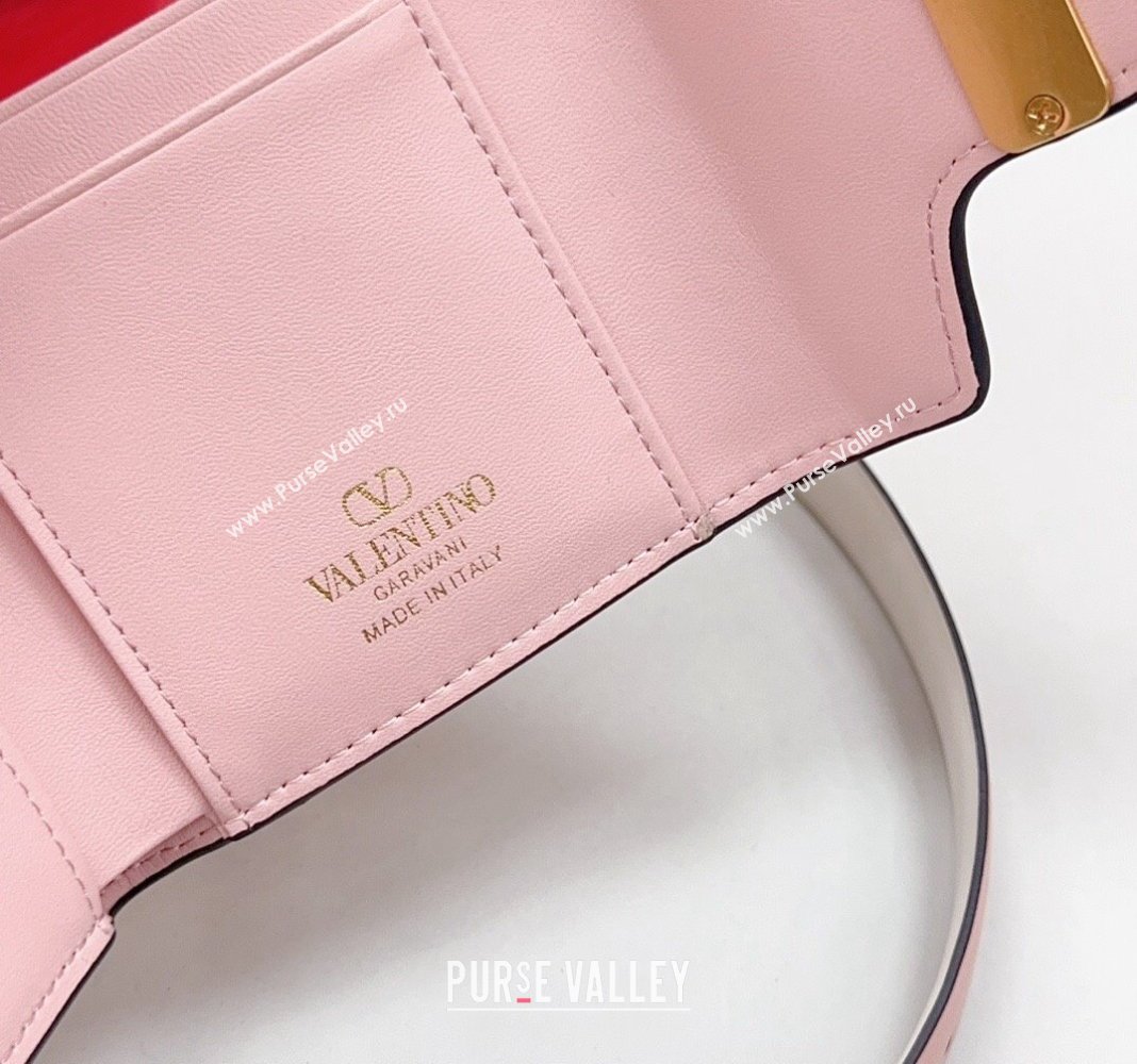 Valentino VLogo Pouch Belt 2cm in Calfskin Light Pink 2024 0615 (99-240615073)