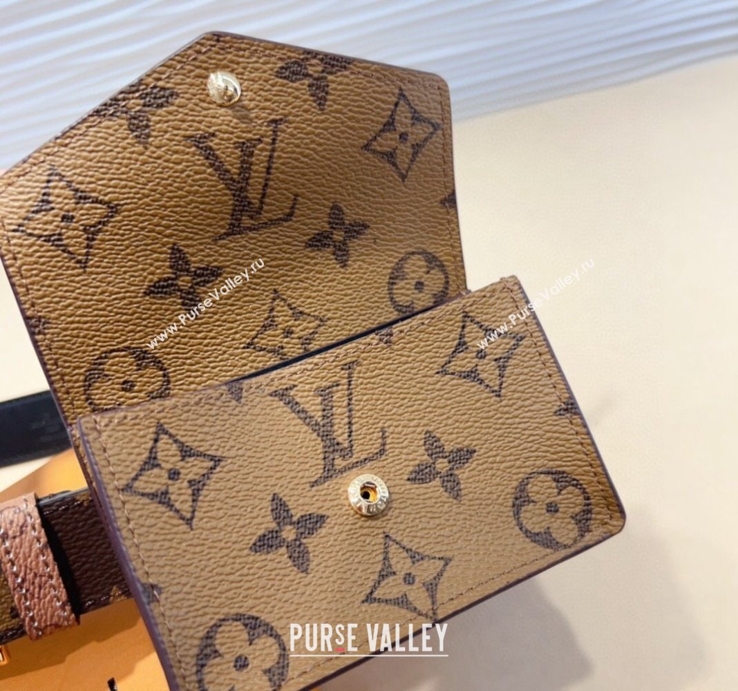 Louis Vuitton Monogram Pouch Belt Set Monogram Reverse 2024 M0236U (99-240706004)