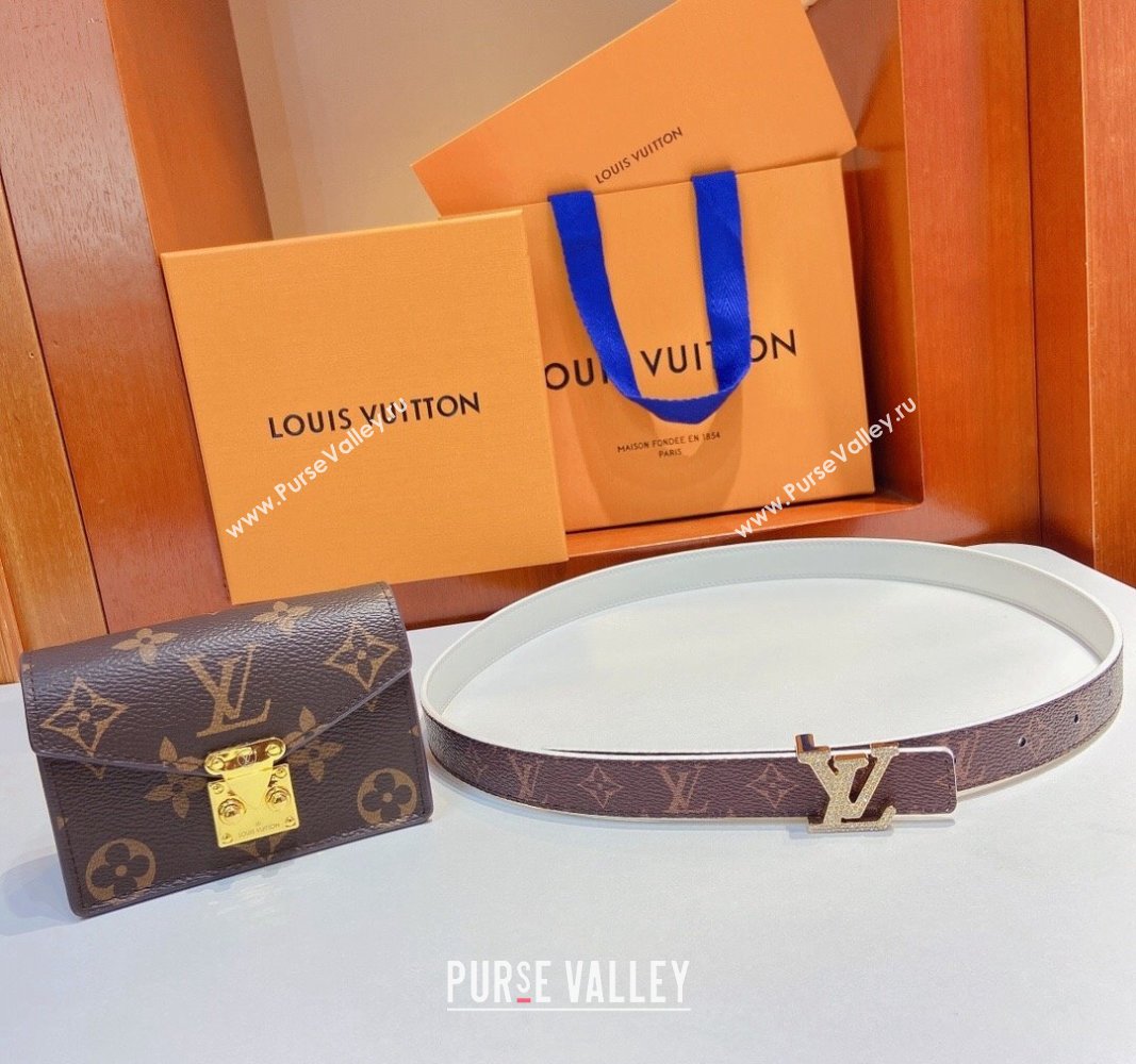 Louis Vuitton Pouch Belt Bag 2cm Monogram Canvas/White 2024 0729 (Yangy-240729061)