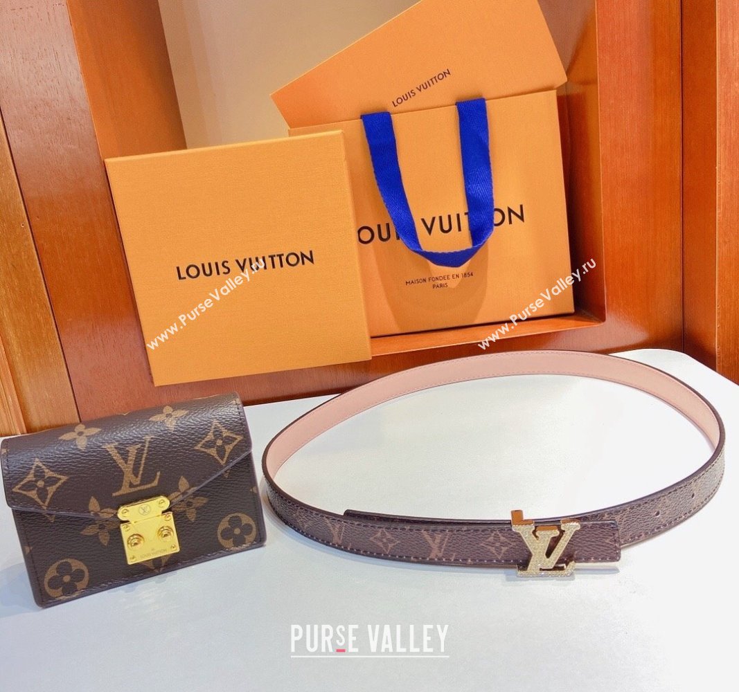 Louis Vuitton Pouch Belt Bag 2cm Monogram Canvas/Light Pink 2024 0729 (Yangy-240729062)