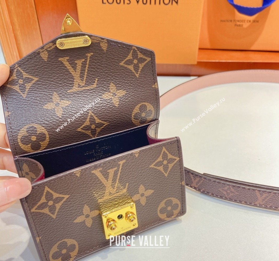 Louis Vuitton Pouch Belt Bag 2cm Monogram Canvas/Light Pink 2024 0729 (Yangy-240729062)