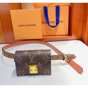 Louis Vuitton Pouch Belt Bag 2cm Monogram Reverse/Brown2 2024 0729 (Yangy-240729065)