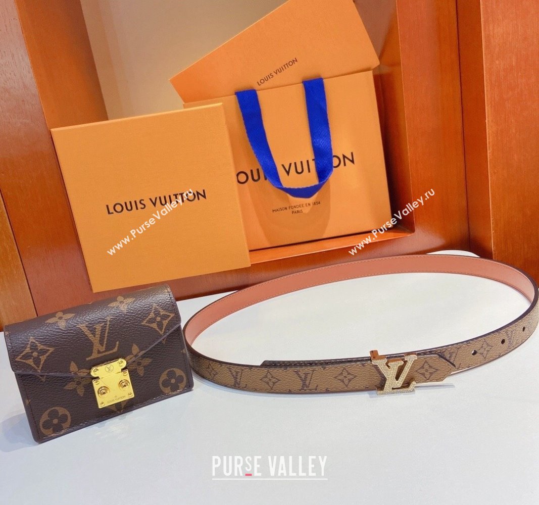 Louis Vuitton Pouch Belt Bag 2cm Monogram Reverse/Brown2 2024 0729 (Yangy-240729065)