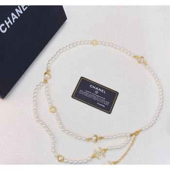 Chanel Pearls Chain Belt with CC 2024 072924 (Yangy-240729059)