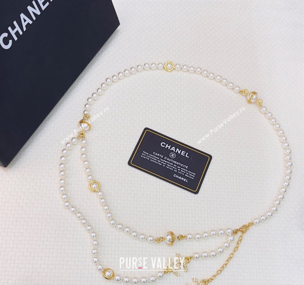 Chanel Pearls Chain Belt with CC 2024 072924 (Yangy-240729059)