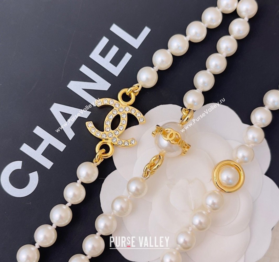 Chanel Pearls Chain Belt with CC 2024 072924 (Yangy-240729059)