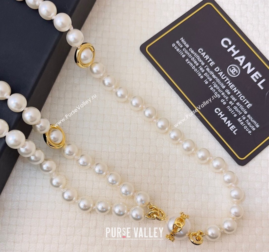 Chanel Pearls Chain Belt with CC 2024 072924 (Yangy-240729059)