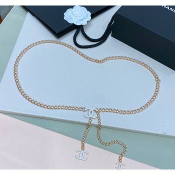 Chanel Chain Belt with CC White 2024 072922 (Yangy-240729052)