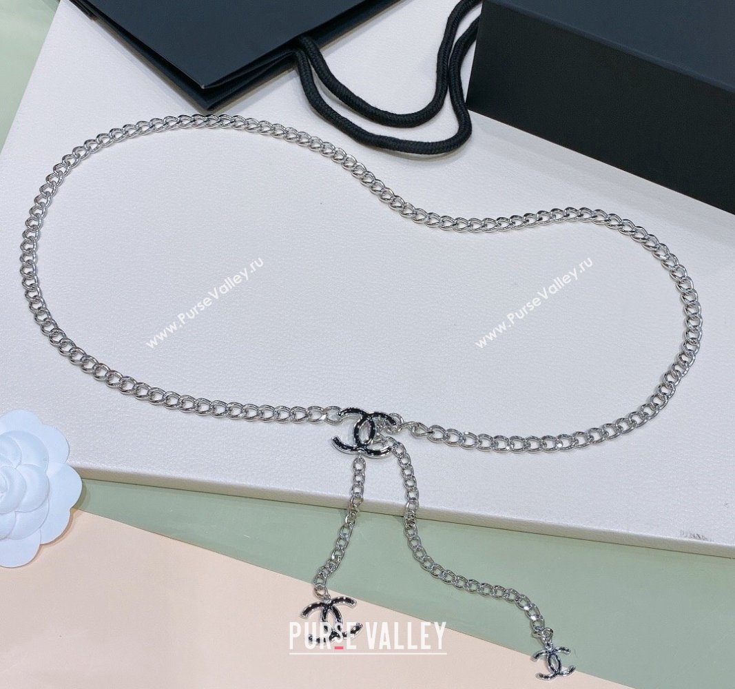 Chanel Chain Belt with CC Silver 2024 072922 (Yangy-240729054)