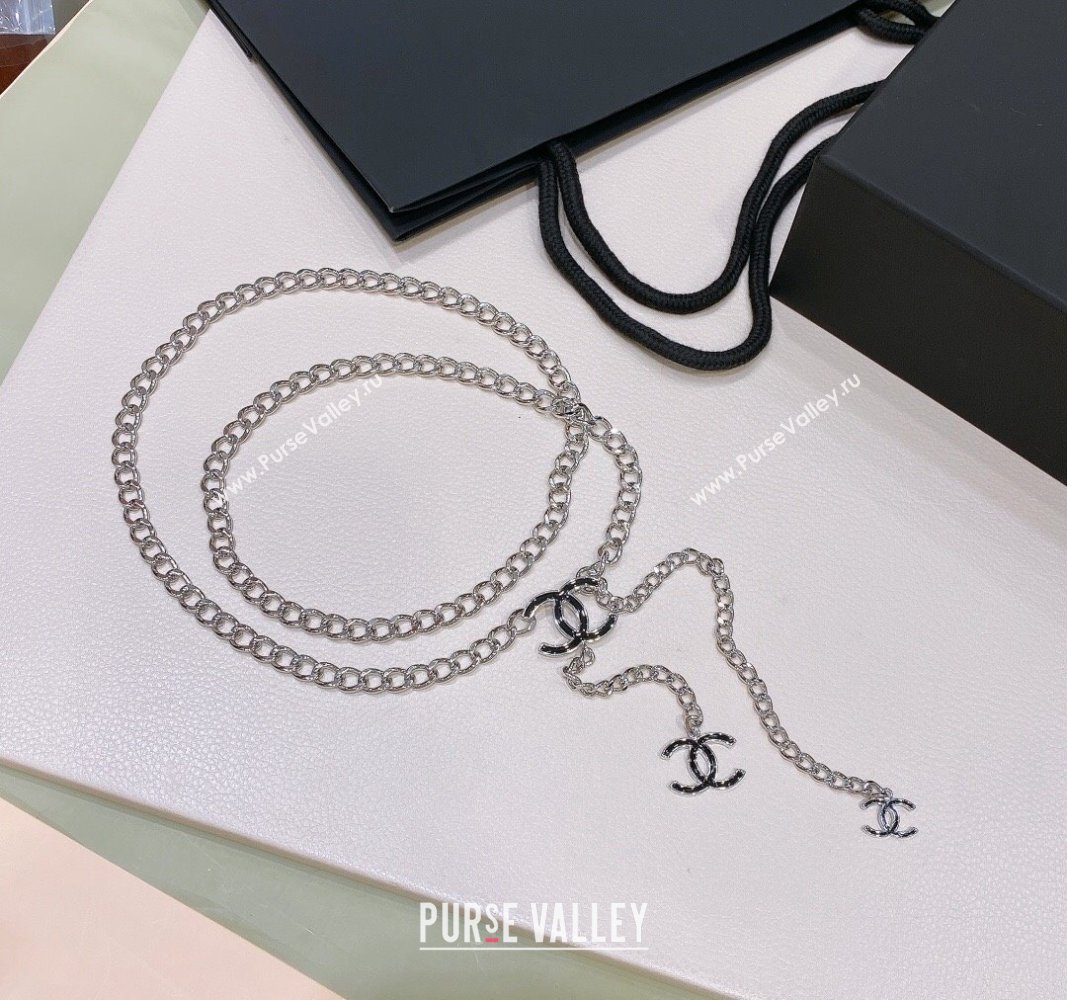 Chanel Chain Belt with CC Silver 2024 072922 (Yangy-240729054)