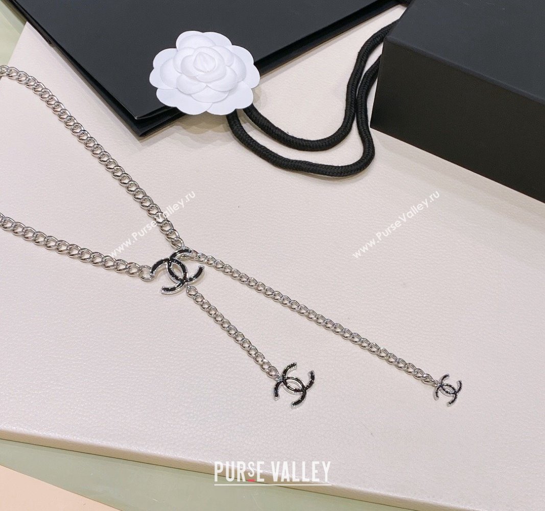 Chanel Chain Belt with CC Silver 2024 072922 (Yangy-240729054)