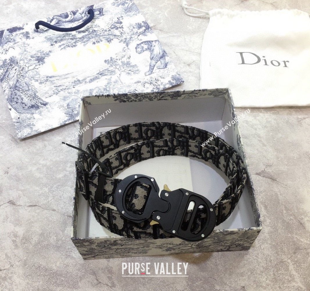 Dior Oblique Canvas Belt 2.5cm 2024 082002 (99-240820011)