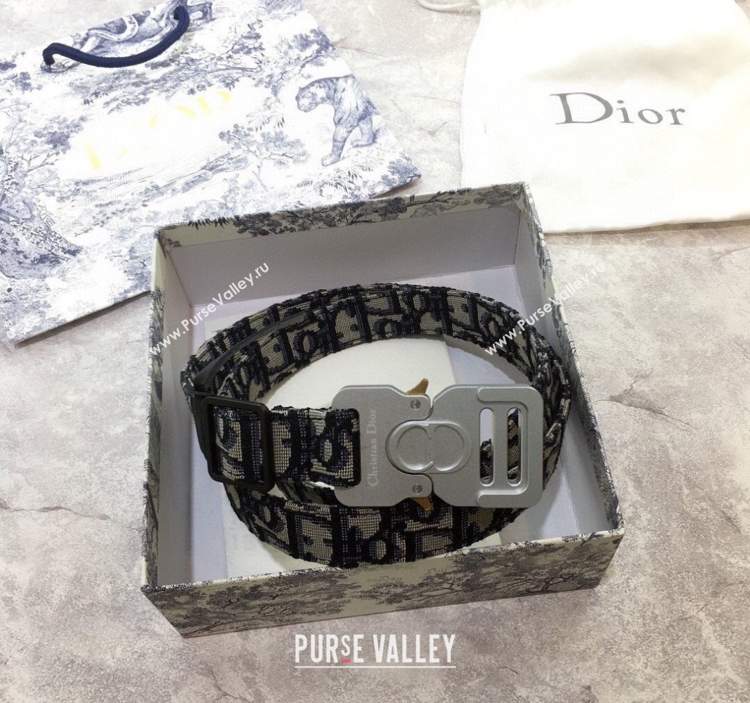 Dior Oblique Canvas Belt 2.5cm 2024 082003 (99-240820012)