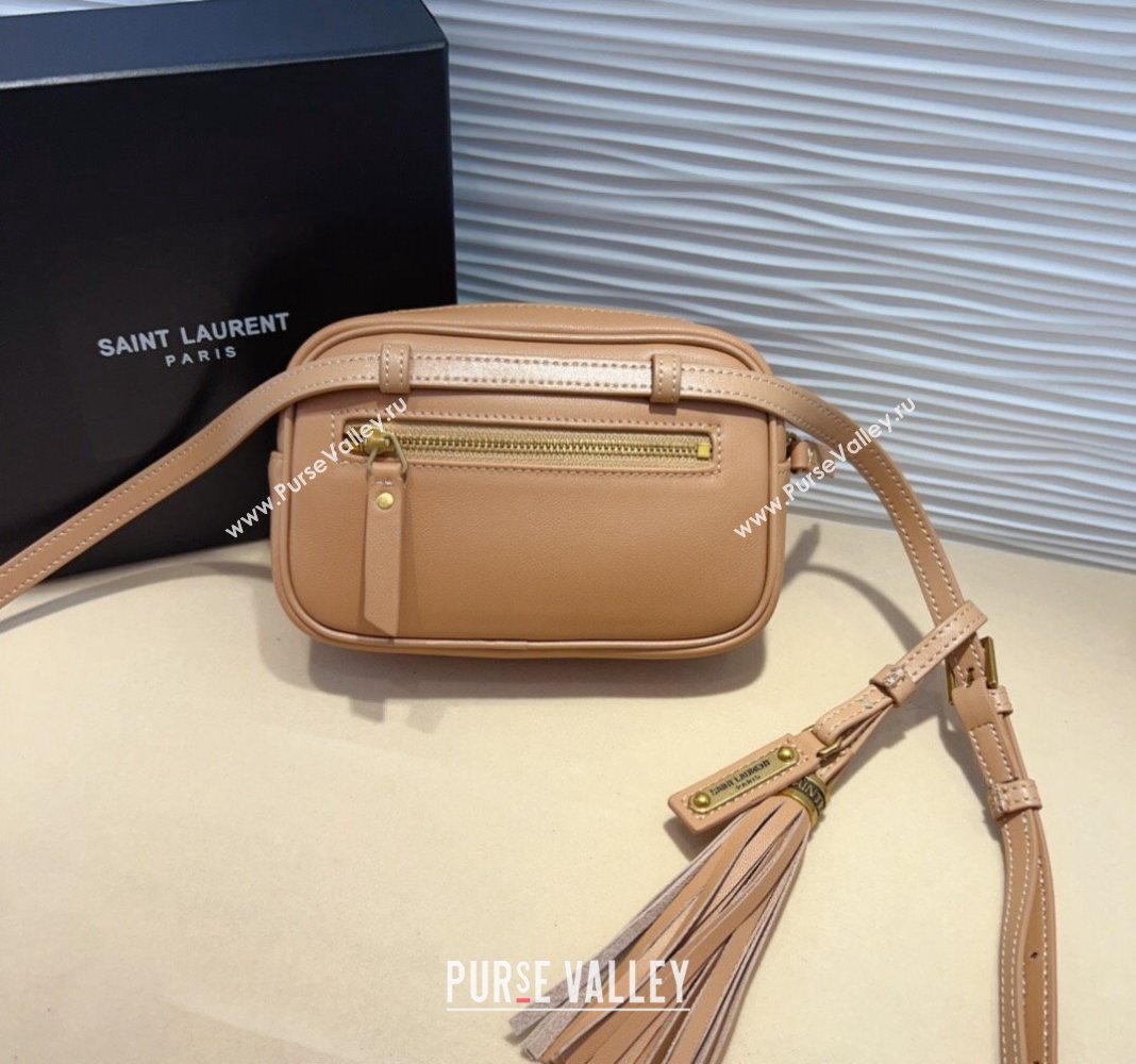 Saint Laurent Leather Lou Belt Bag/Pouch Belt Light Brown 2024 YSL082001 (99-240820038)