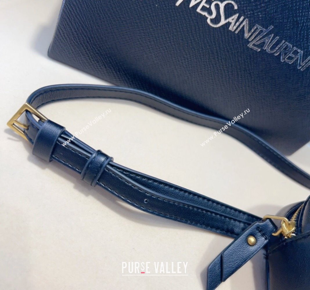 Saint Laurent Leather Lou Belt Bag/Pouch Belt Black/Gold 2024 YSL082001 (99-240820042)