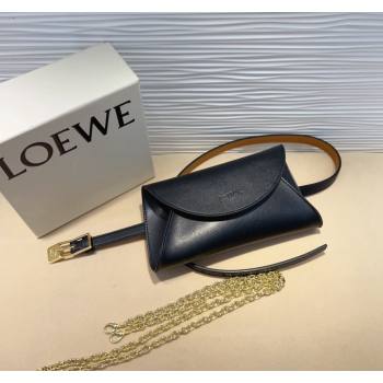 Loewe Smooth Calfskin Belt with Pouch Black 2024 LW102201 (99-241022156)